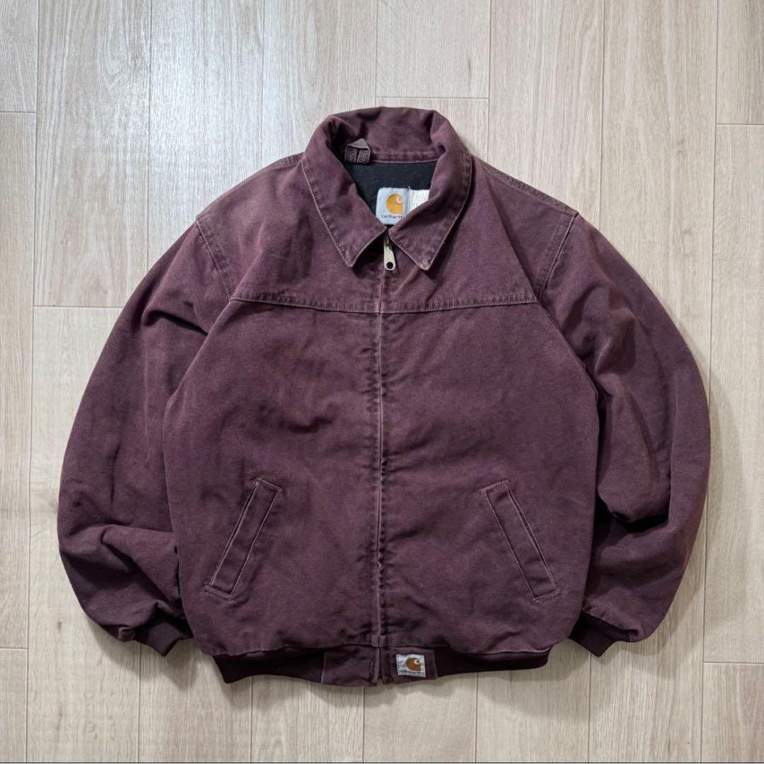 Carhartt サンタフェジャケット Sサイズ相当　バーガンディ Y02BRG