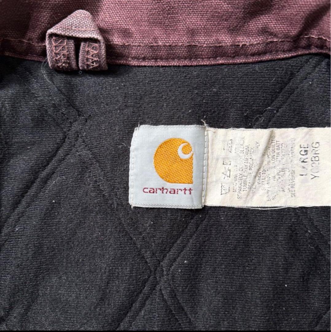 Carhartt サンタフェジャケット Sサイズ相当　バーガンディ Y02BRG