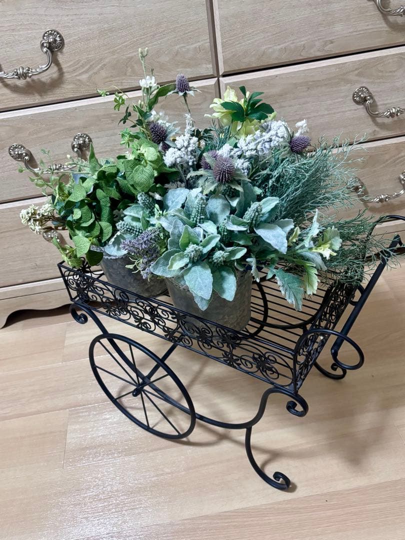 N.U.H Collection メタルプランターカートスタンドCIE-509