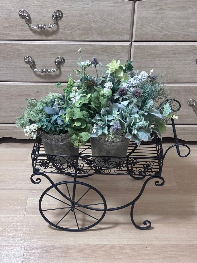 N.U.H Collection メタルプランターカートスタンドCIE-509