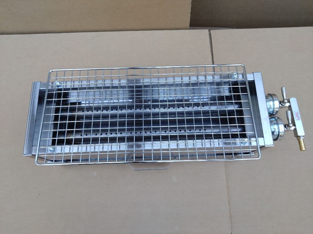 焼き網付 プロパンガス 焼鳥機 網焼き 磯料理 業務用 食べ放題 イベント 祭り