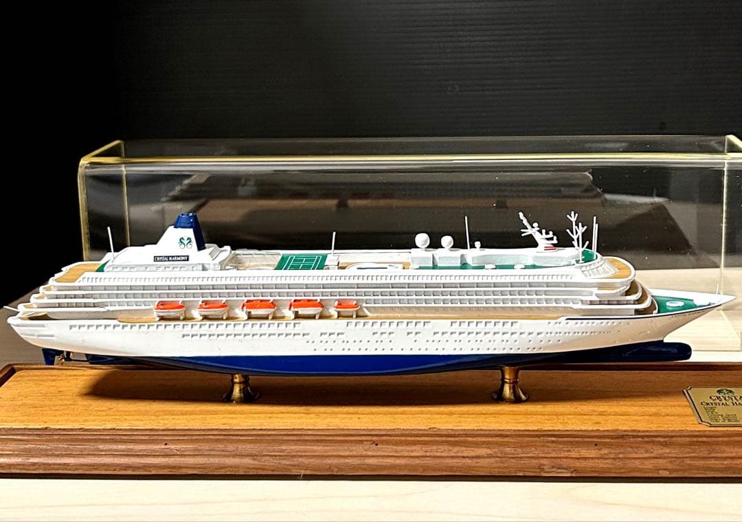 クリスタルハーモニー クルーズ 船　模型 オブジェ 置物　インテリア