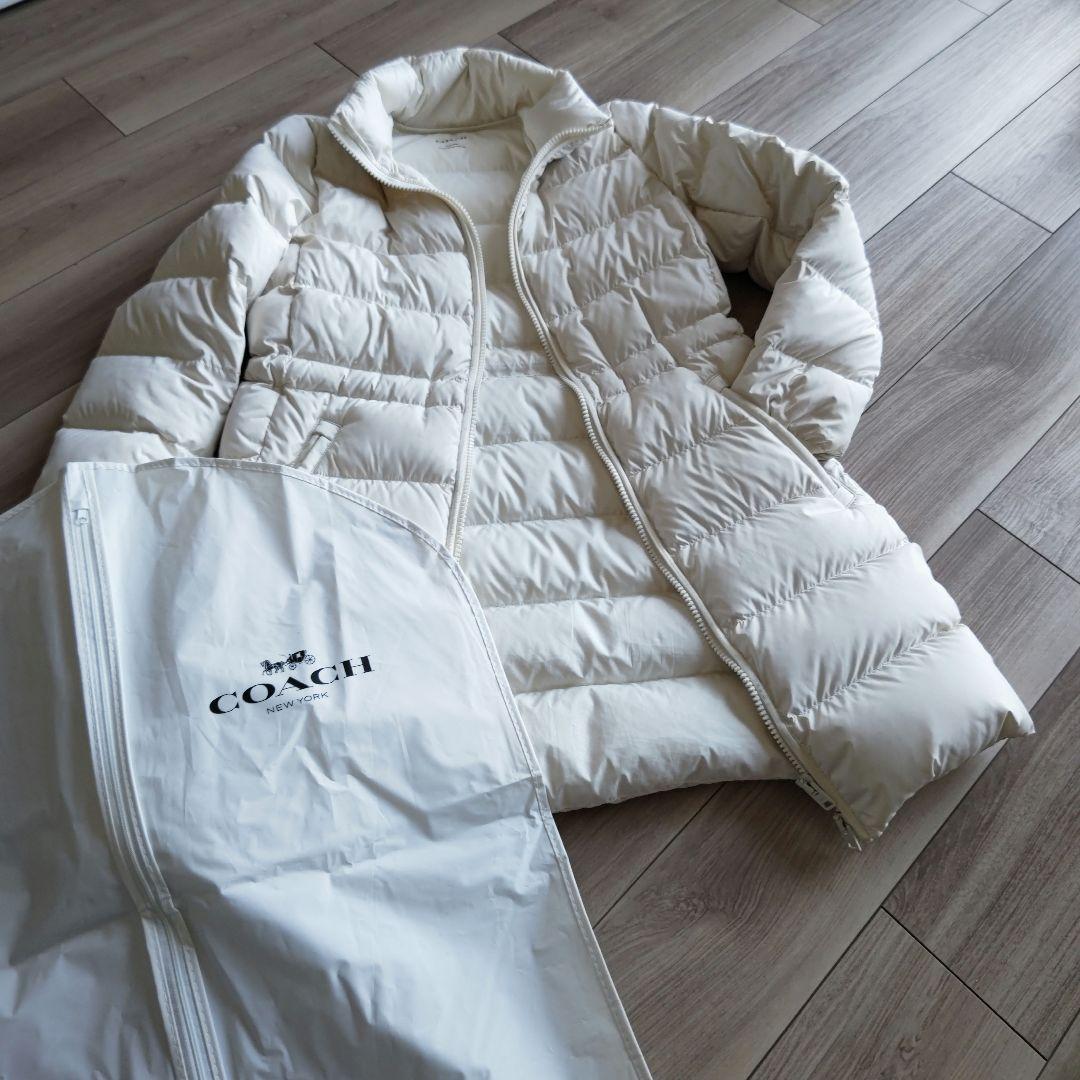 コーチ ダウンコート ファーつきフード(取り外し)