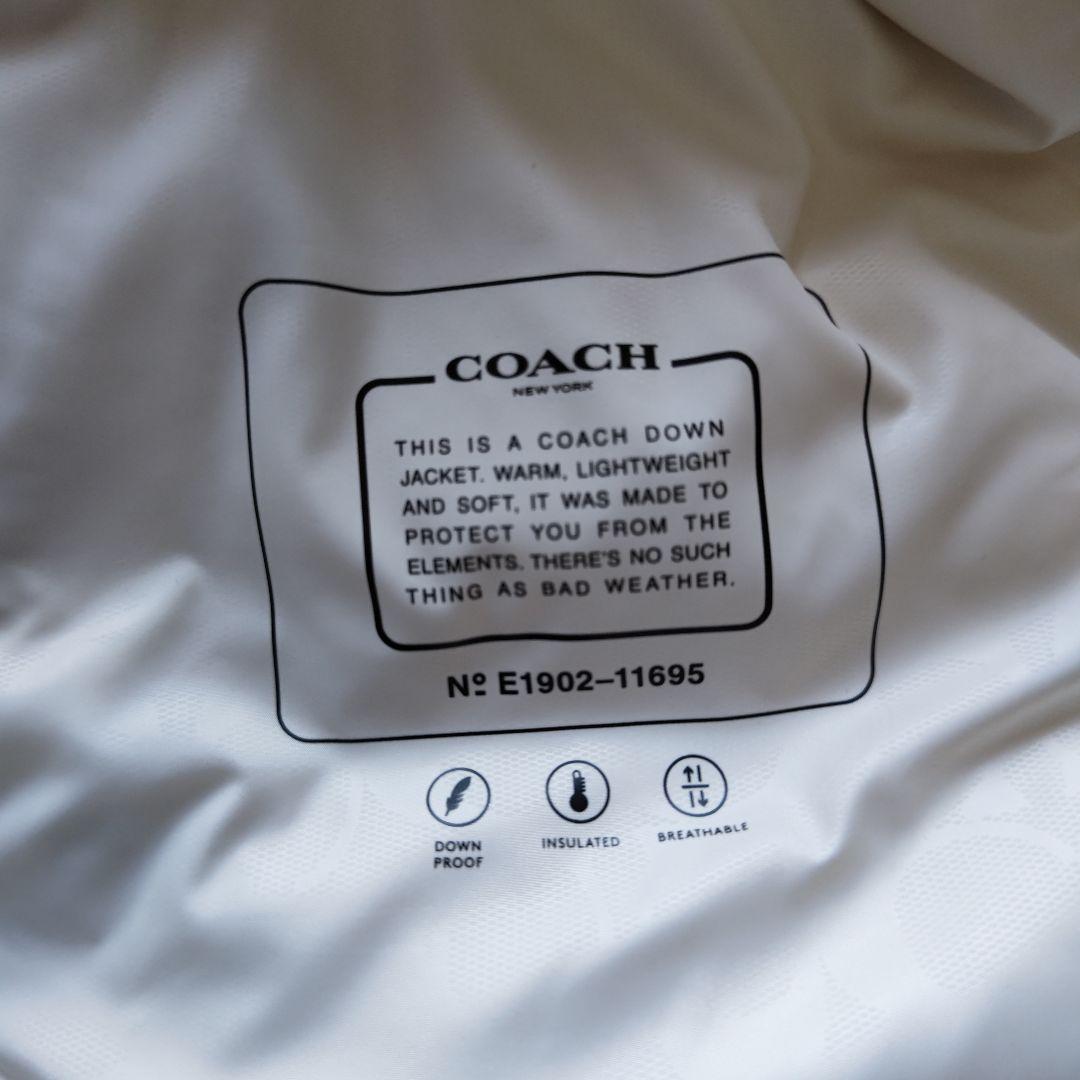 コーチ ダウンコート ファーつきフード(取り外し)