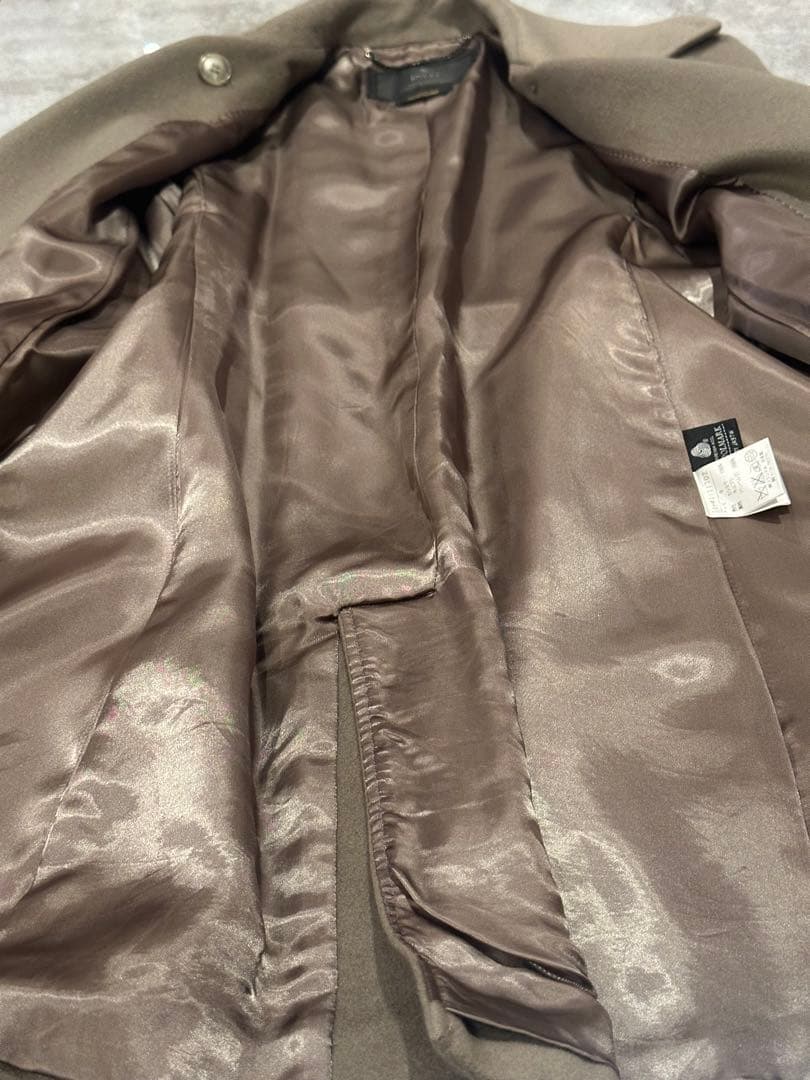 INED イネド カシミヤ100％ベルト付き ロング コートレディース 日本製