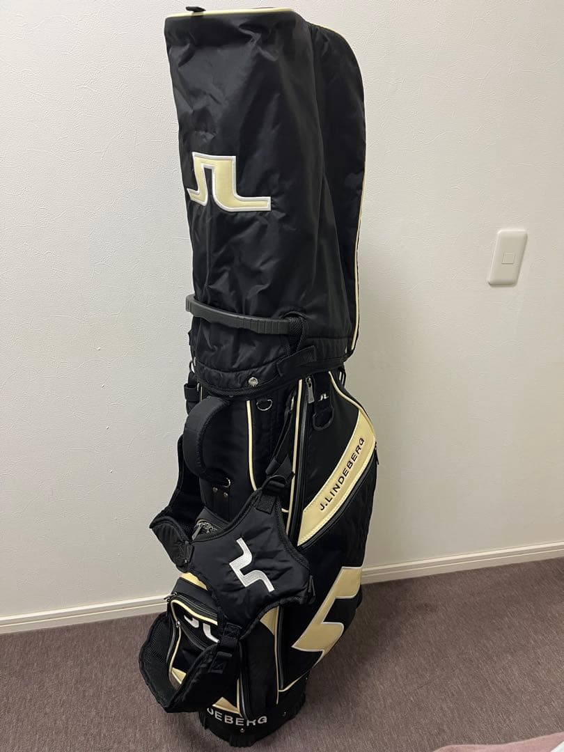 J.LINDEBERG キャディバッグ 黒/白