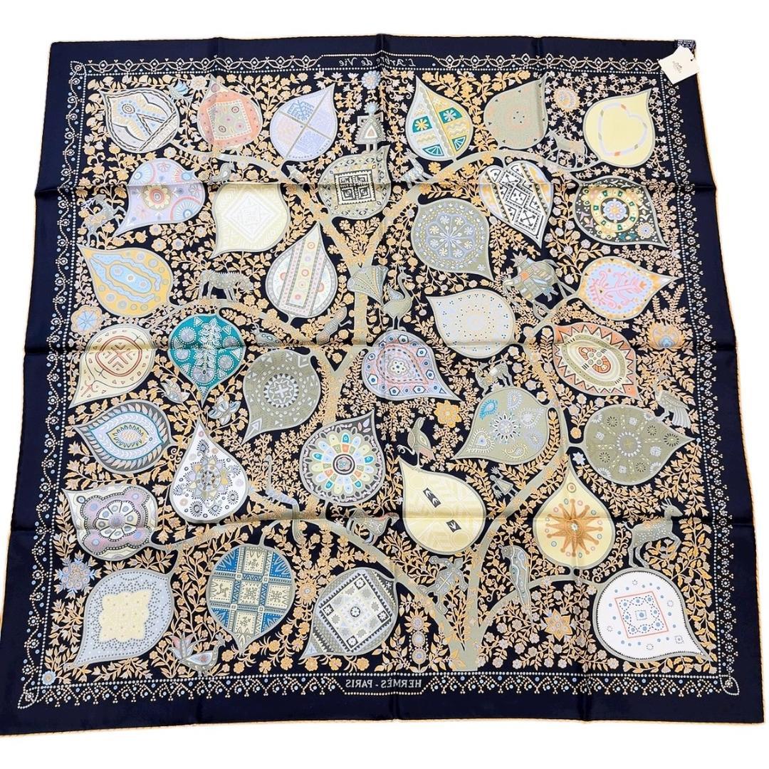 ◇エルメス◇スカーフ/カレ90/生命の木/L'Arbre de Vie/タグ付き