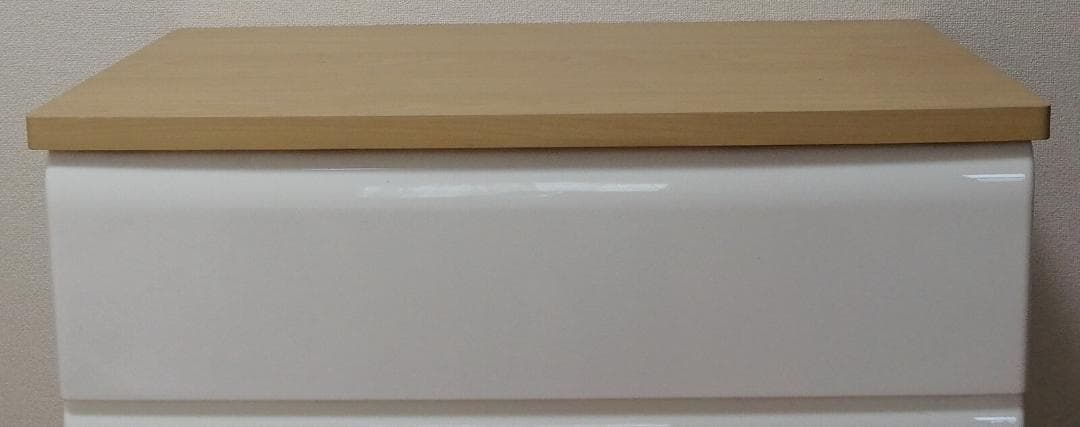 PES CST　収納チェスト　3段　ナチュラル＊ホワイト　幅56㎝