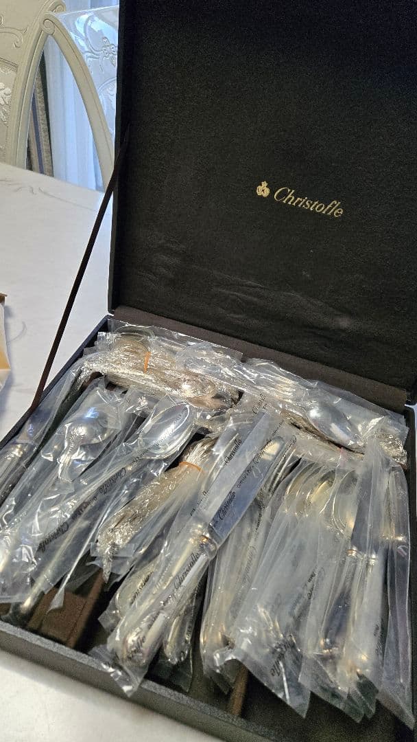 【お値打ち価格】Christofle カトラリーセット 専用ケース付き