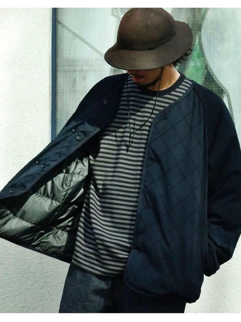 nanamica × BATONER Knit Down Cardigan