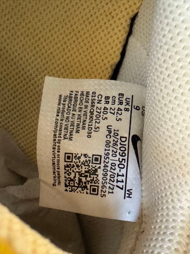 あ*し様 NIKE DUNK LOW OFF WHITE スニーカー　美品