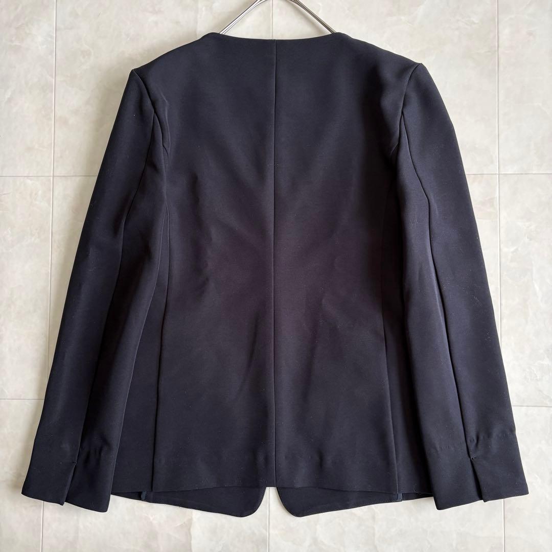 ROPE PICNIC ノーカラーセットアップ ネイビー 38/36 ストレッチ