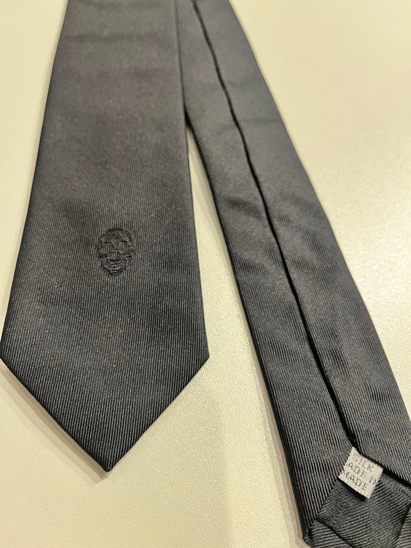 Dior homme ディオールオム　スカル　ドクロ刺繍　エディ期　ネクタイ