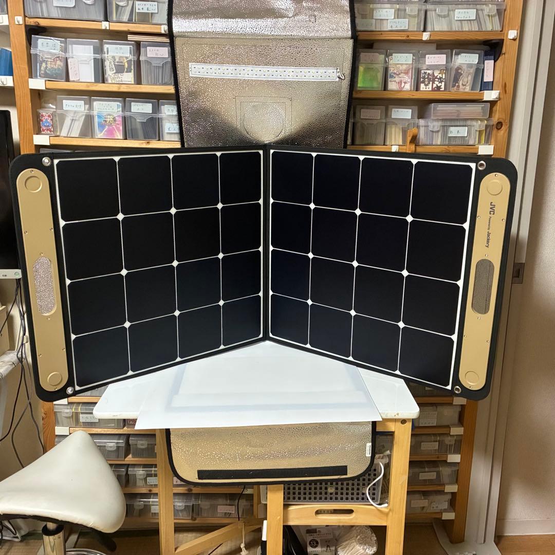 美品 JVC ソーラーパネル BH-SP100-C ポータブル電源Jackery