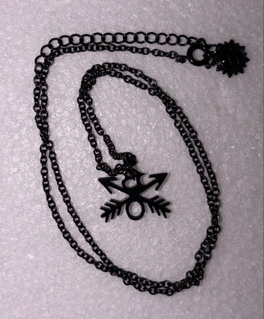 Burnout バーンアウト　CROSSED ARROWS ネックレス　ブラック