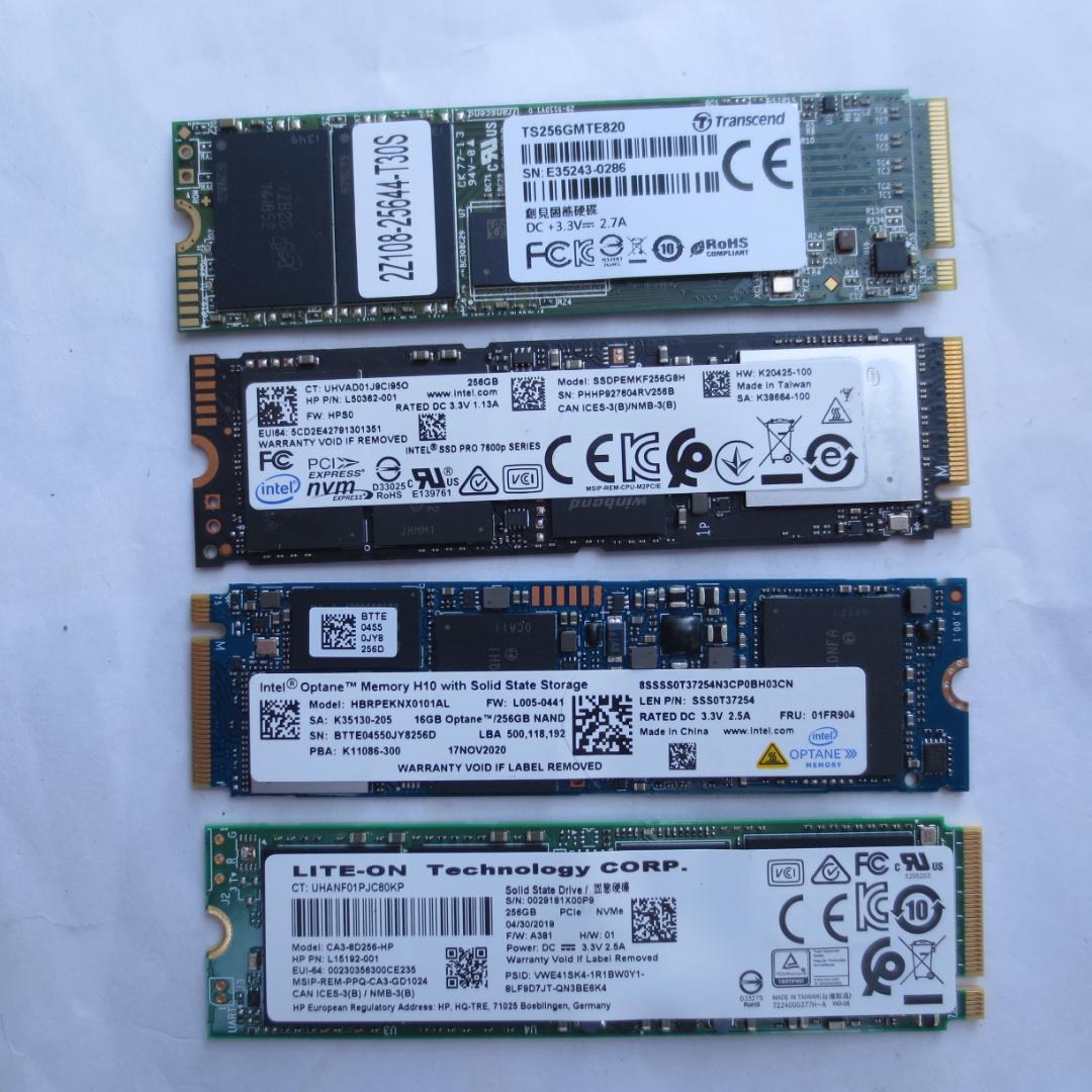 M.2 2280 NVMe SSD 256GB 4枚セット