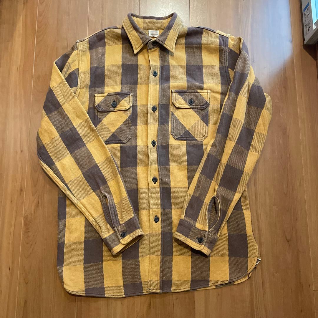 WAREHOUSE チェック柄フランネルシャツ Lサイズ