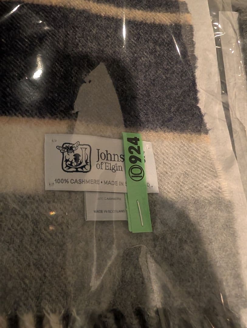 Johnstons of Elgin カシミヤ　ストール　マフラー　中判
