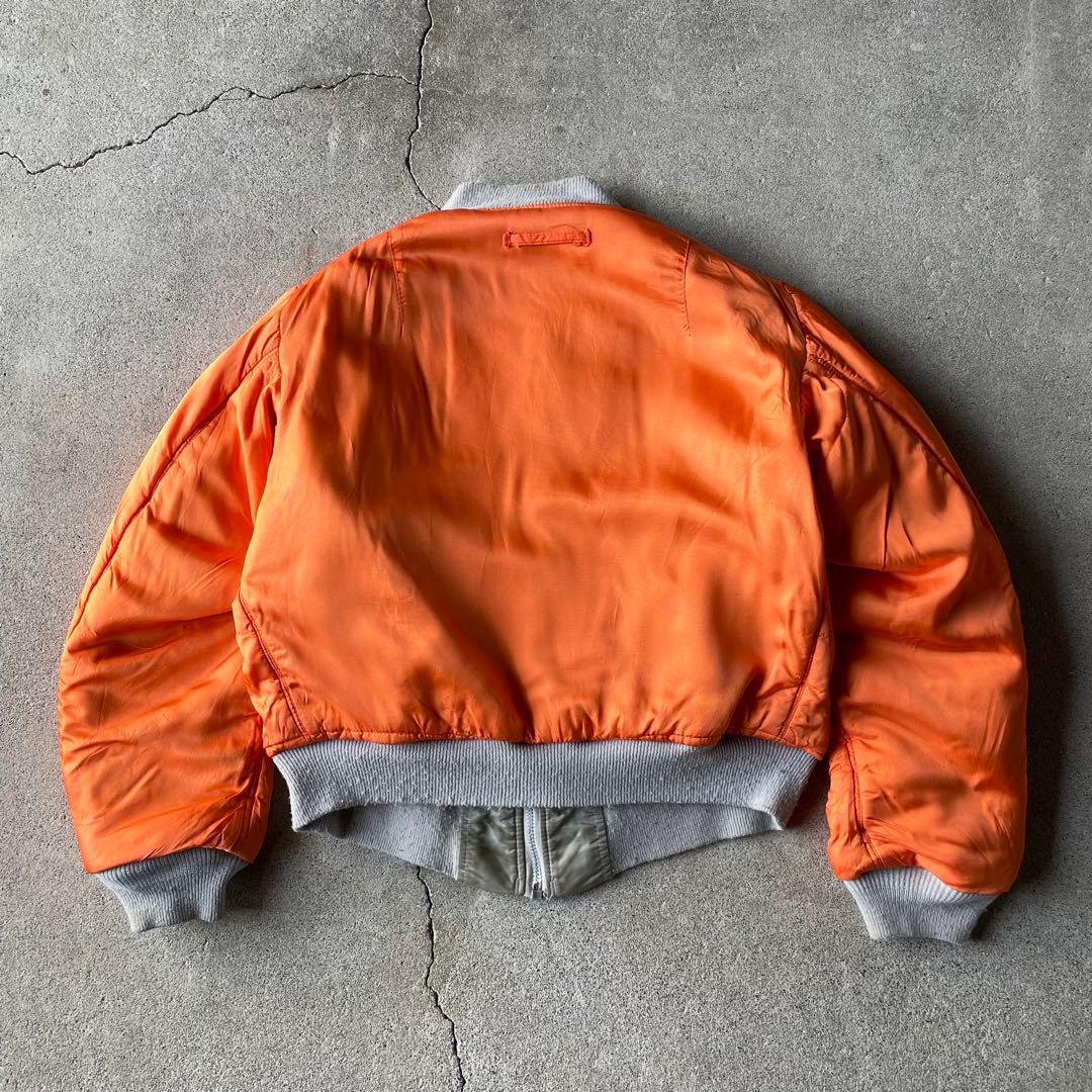 90s USA製 AVIREX MA-1 コマーシャルロゴ フライトジャケット