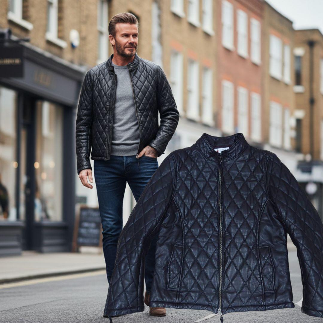 セントオブダファー　キルティング　ラムレザー　シングルライダースジャケット