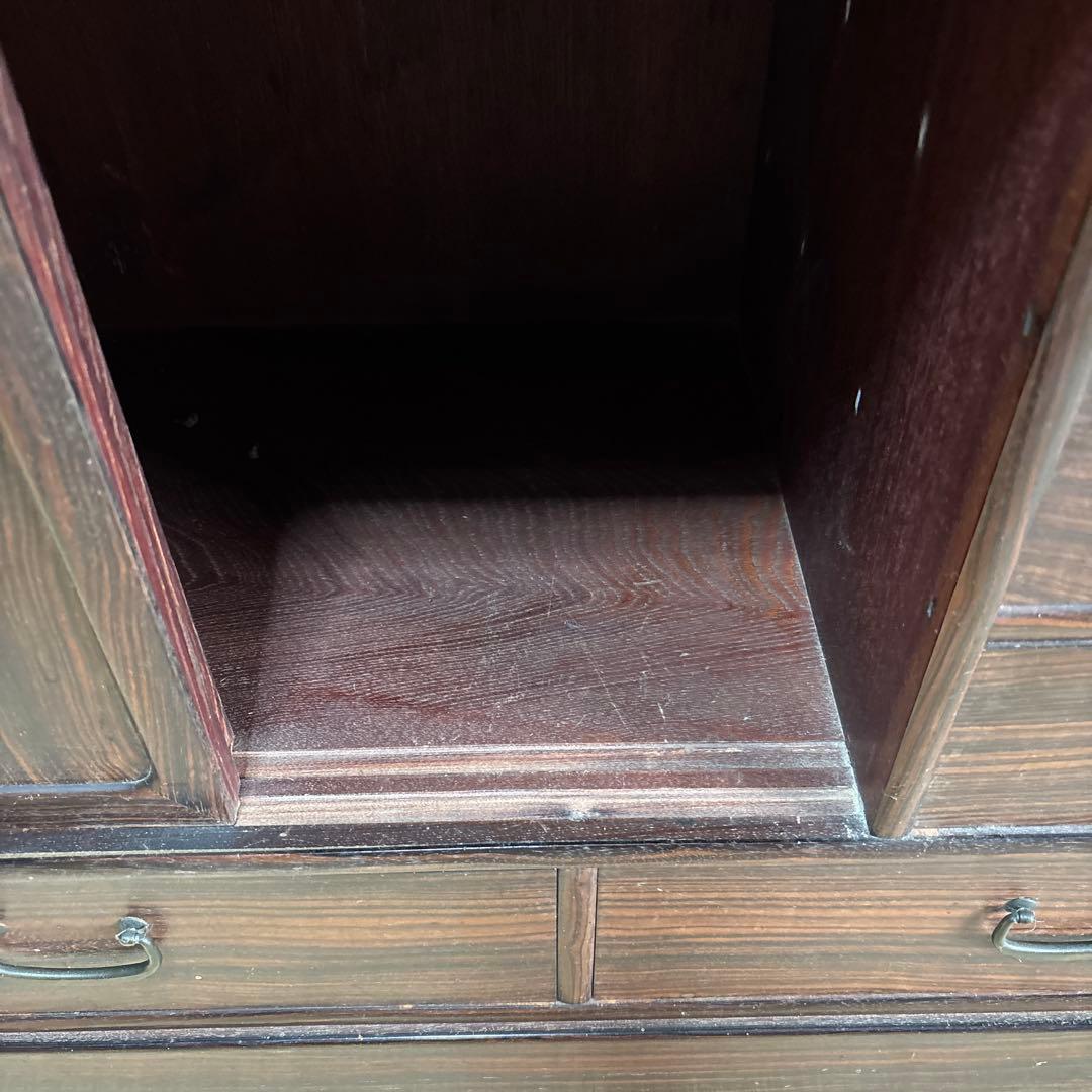 茶箪笥　木製レトロ茶道具棚