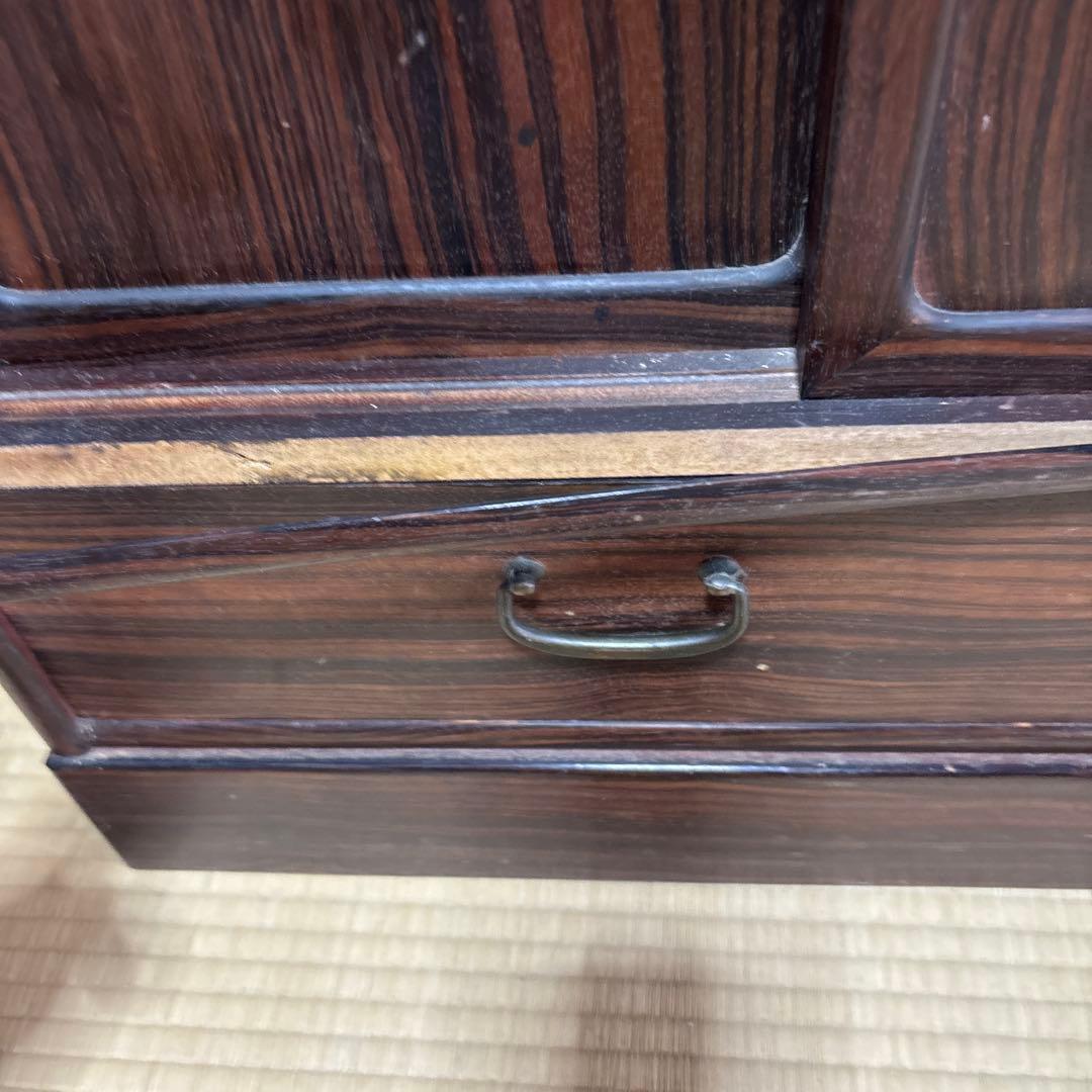 茶箪笥　木製レトロ茶道具棚