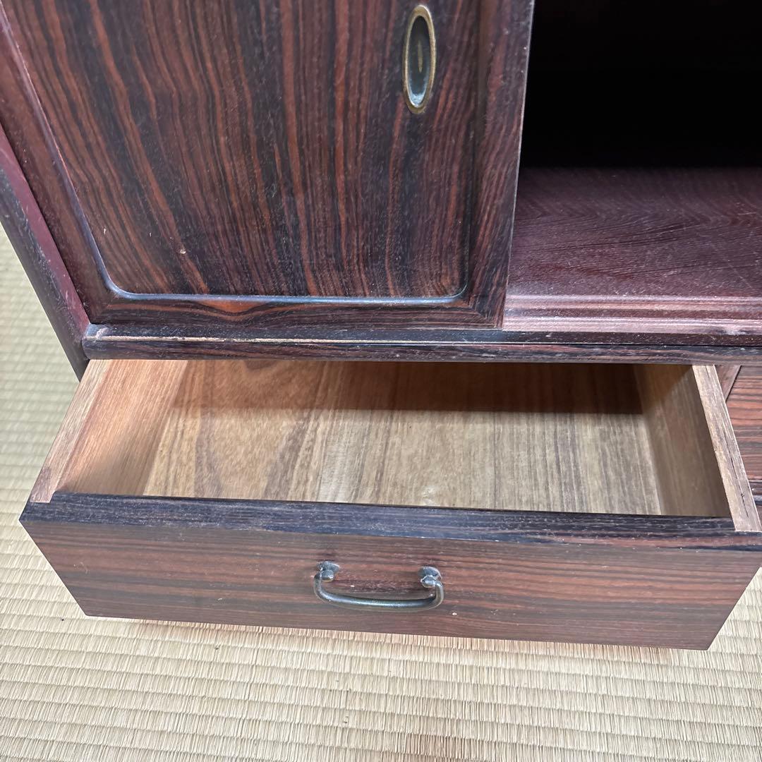 茶箪笥　木製レトロ茶道具棚