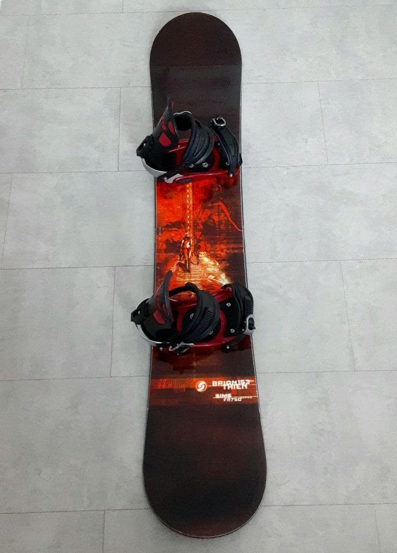 SIMS FR750 スノーボードセット 153cm LINK ビンディング付き