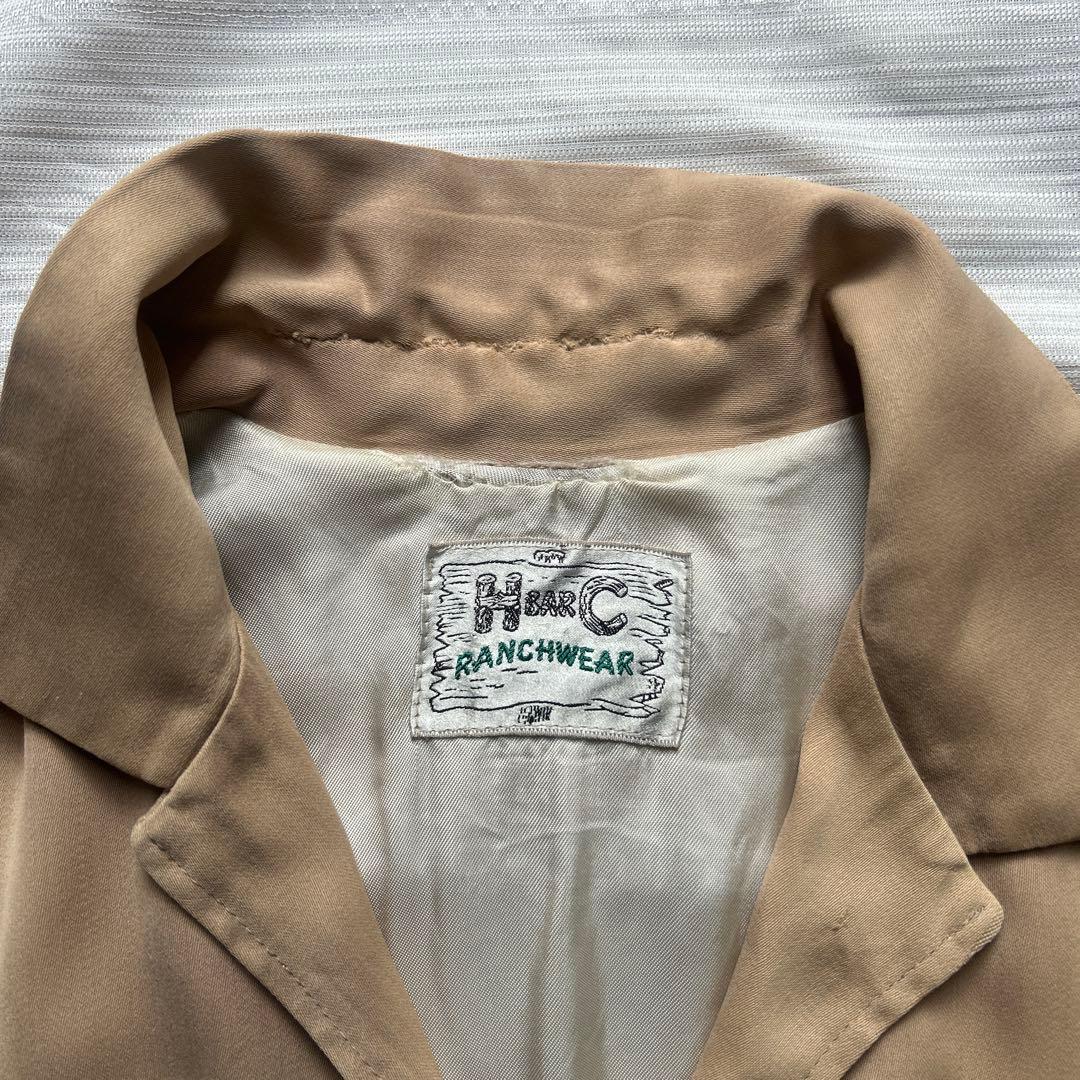 50s HBARC レーヨンギャバジャンジャケット size L〜
