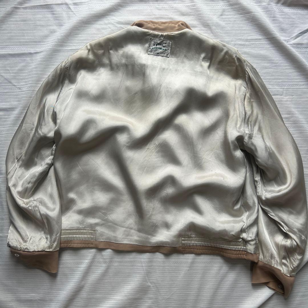 50s HBARC レーヨンギャバジャンジャケット size L〜