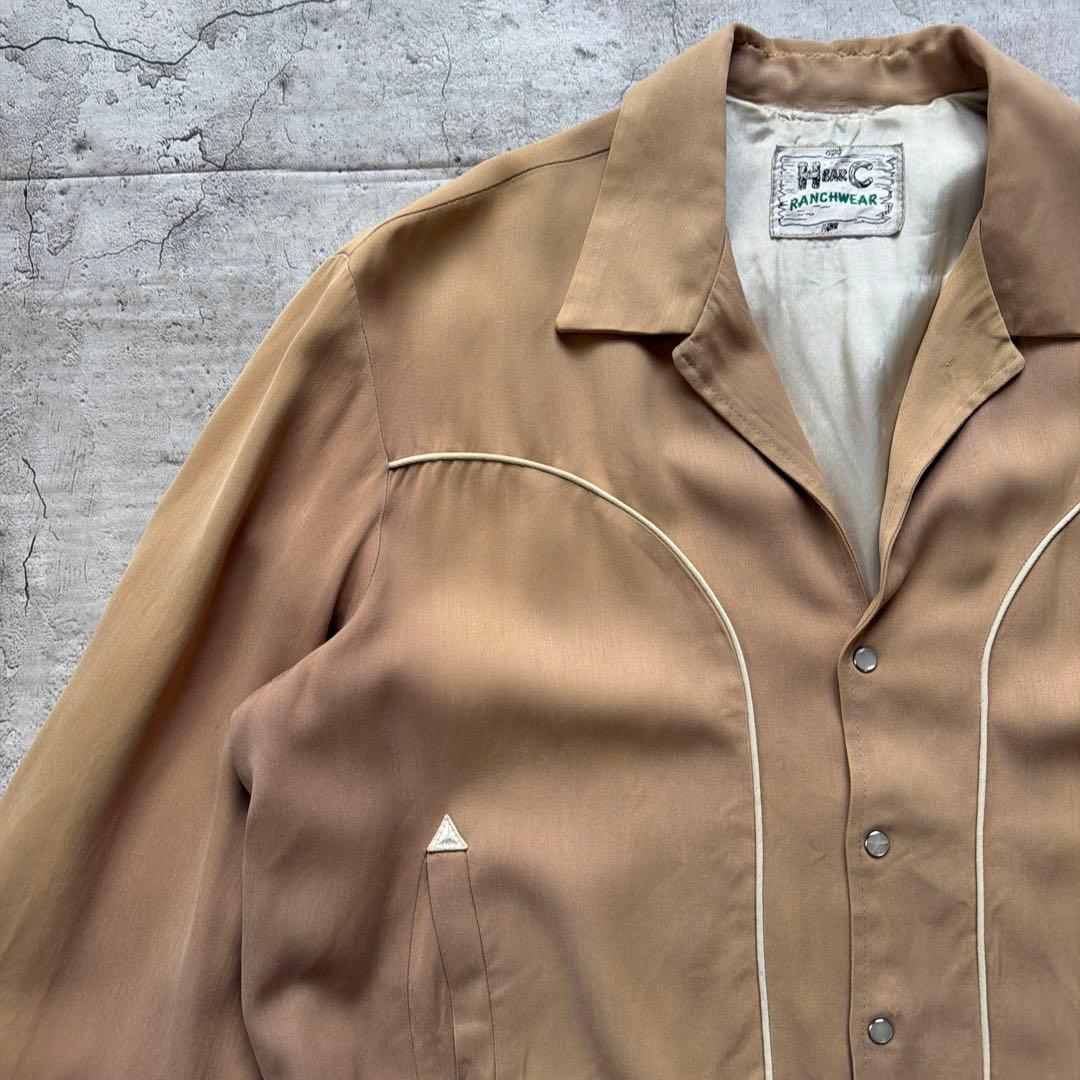 50s HBARC レーヨンギャバジャンジャケット size L〜