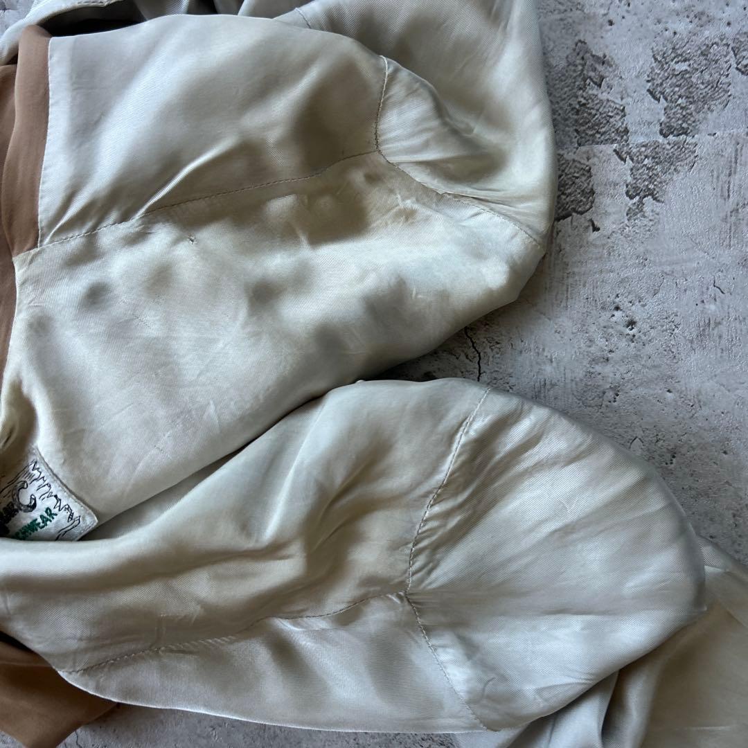 50s HBARC レーヨンギャバジャンジャケット size L〜