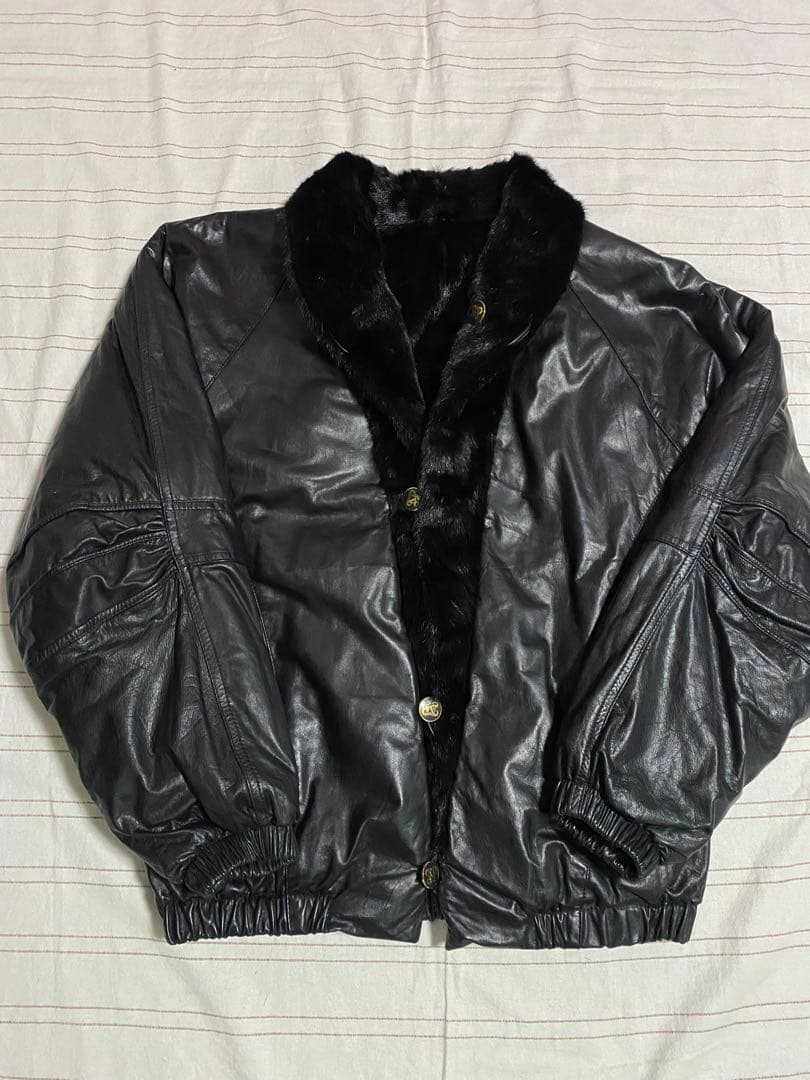 Reversible LEATHERS blouson◆リバーシブルブルゾン