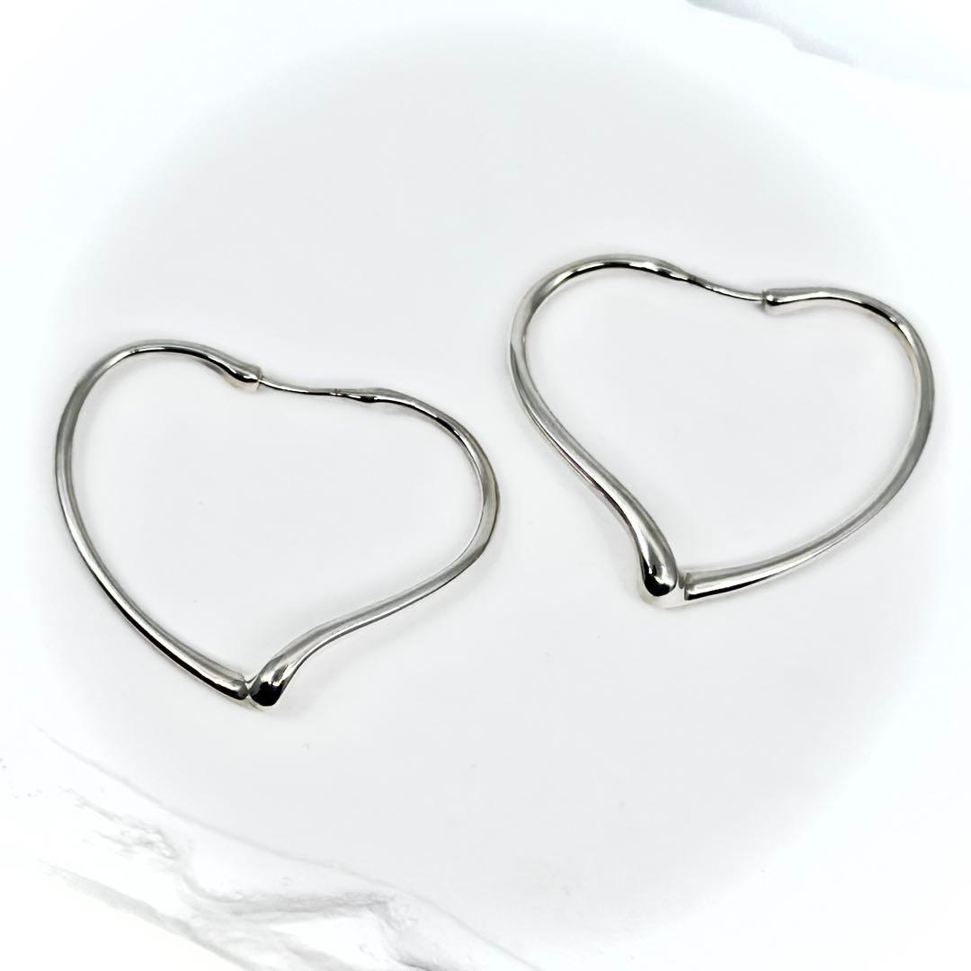 TIFFANY＆Co. ティファニー オープンハート フープ ピアス Ag925