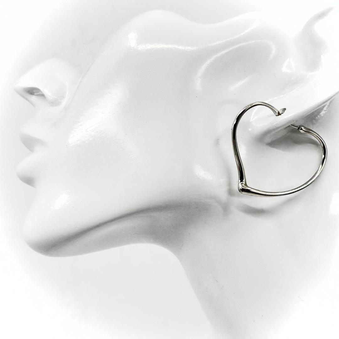 TIFFANY＆Co. ティファニー オープンハート フープ ピアス Ag925