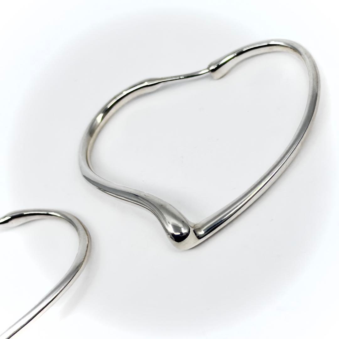 TIFFANY＆Co. ティファニー オープンハート フープ ピアス Ag925