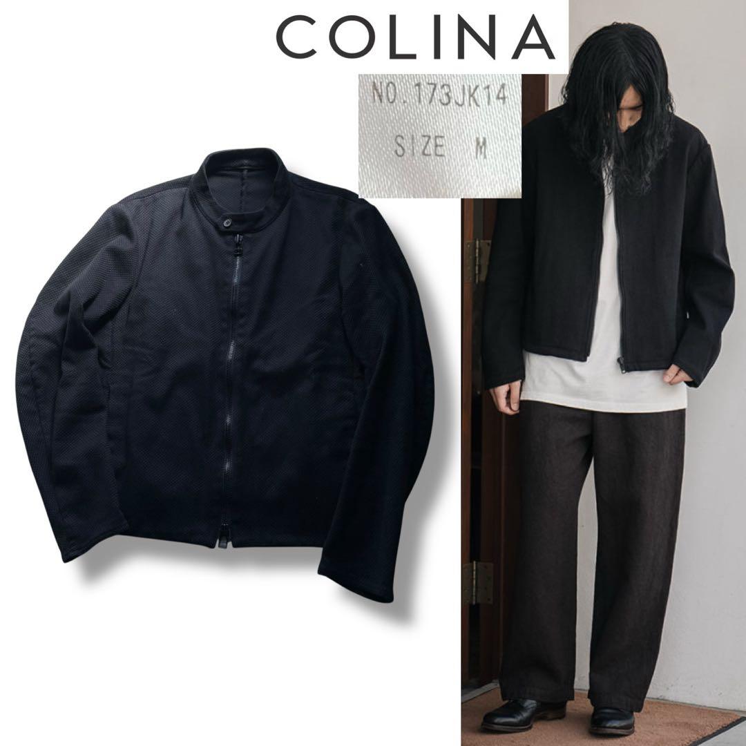 数回着美品 COLINA 刺し子 シングル ライダース ジャケット size M