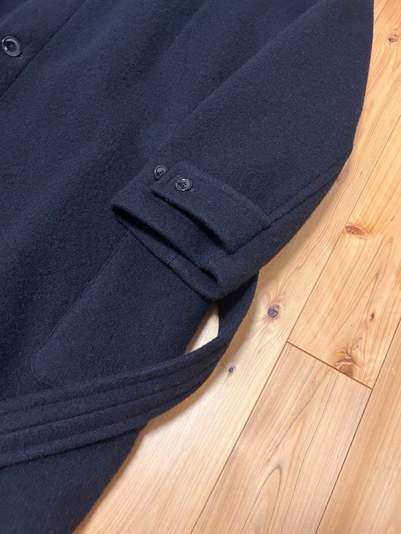 LEMAIRE　WRAP COAT　BLACK　CO184 LF615