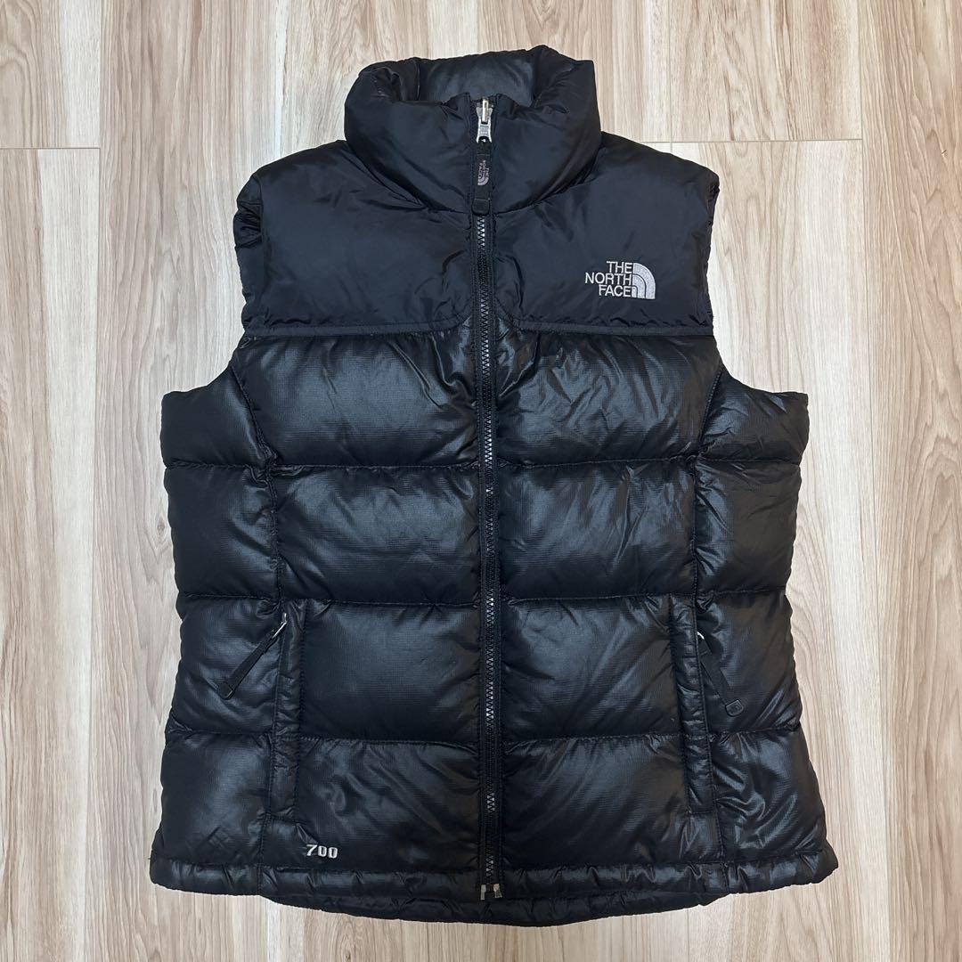 人気ブラック☆ノースフェイス ヌプシダウンベスト 700FP レディースMサイズ