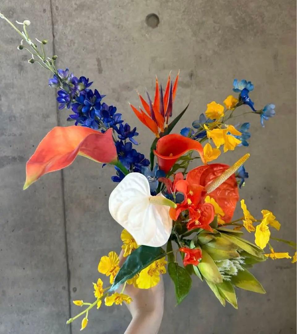 ウェディングブーケ　造花ブーケ　結婚式　ブーケ　アーティフィシャルフラワー