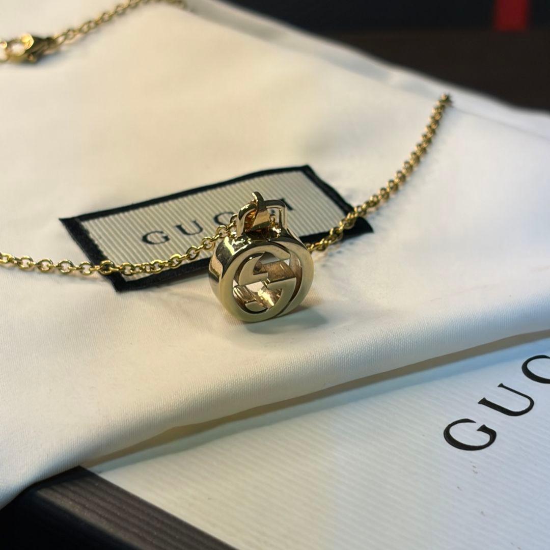 【美品】GUCCI グッチ チャーム&ネックレス ゴールド