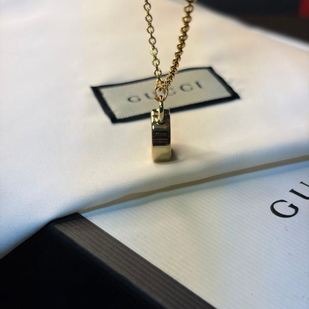 【美品】GUCCI グッチ チャーム&ネックレス ゴールド