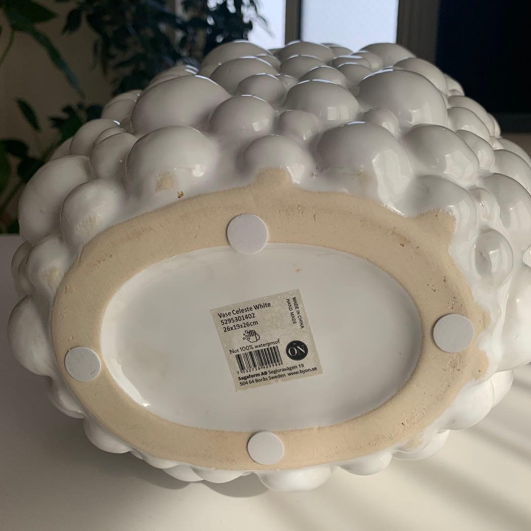 花瓶 ホワイトバブルデザイン 花器 インテリア