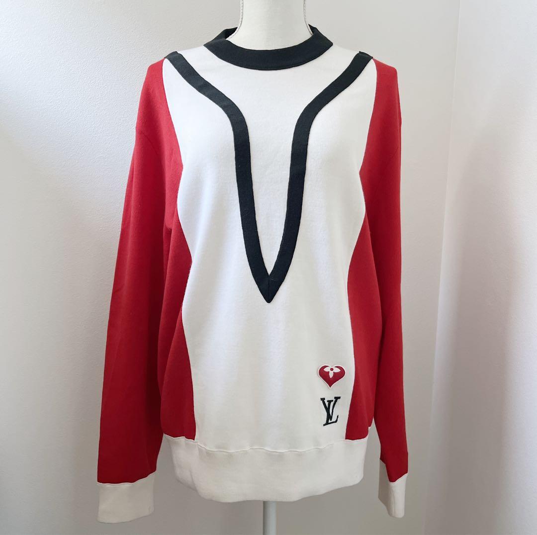 ルイヴィトン オールドスクール　カラーブロックセーター　レディース　XL