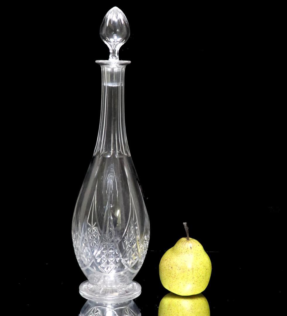 オールド・バカラ 希少廃盤 エプロン 大型デカンタ 40cm 切子 デキャンタ