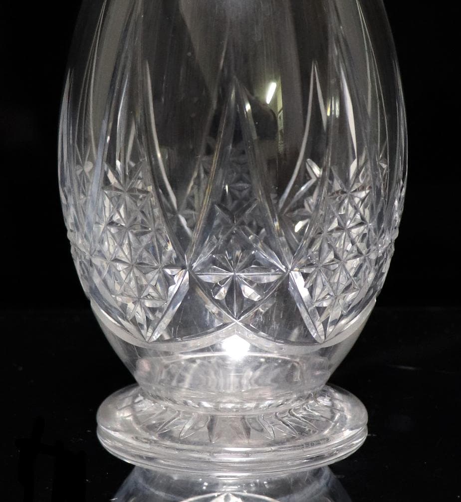 オールド・バカラ 希少廃盤 エプロン 大型デカンタ 40cm 切子 デキャンタ