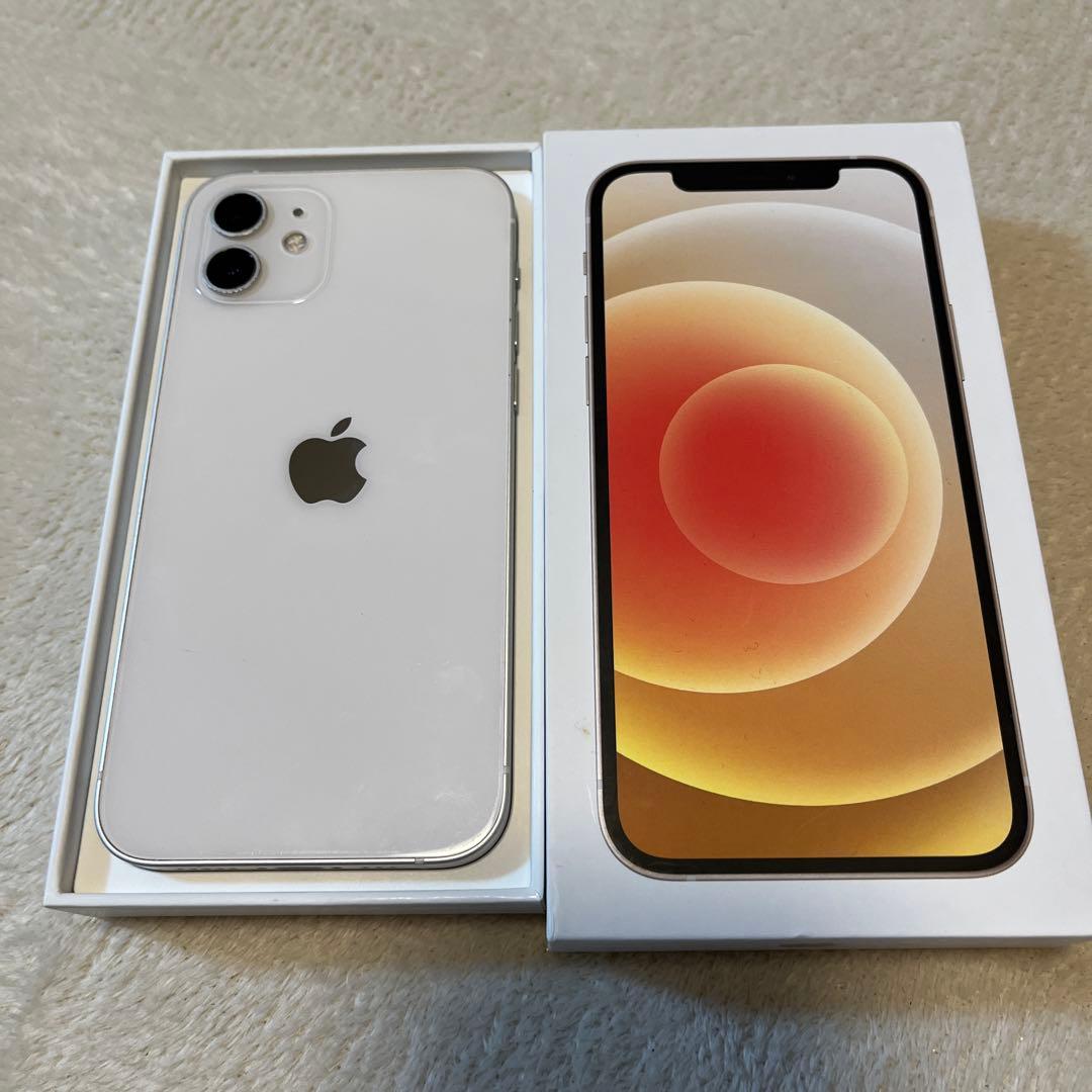 バッテリー新品100%！iPhone12 ホワイト　128GB