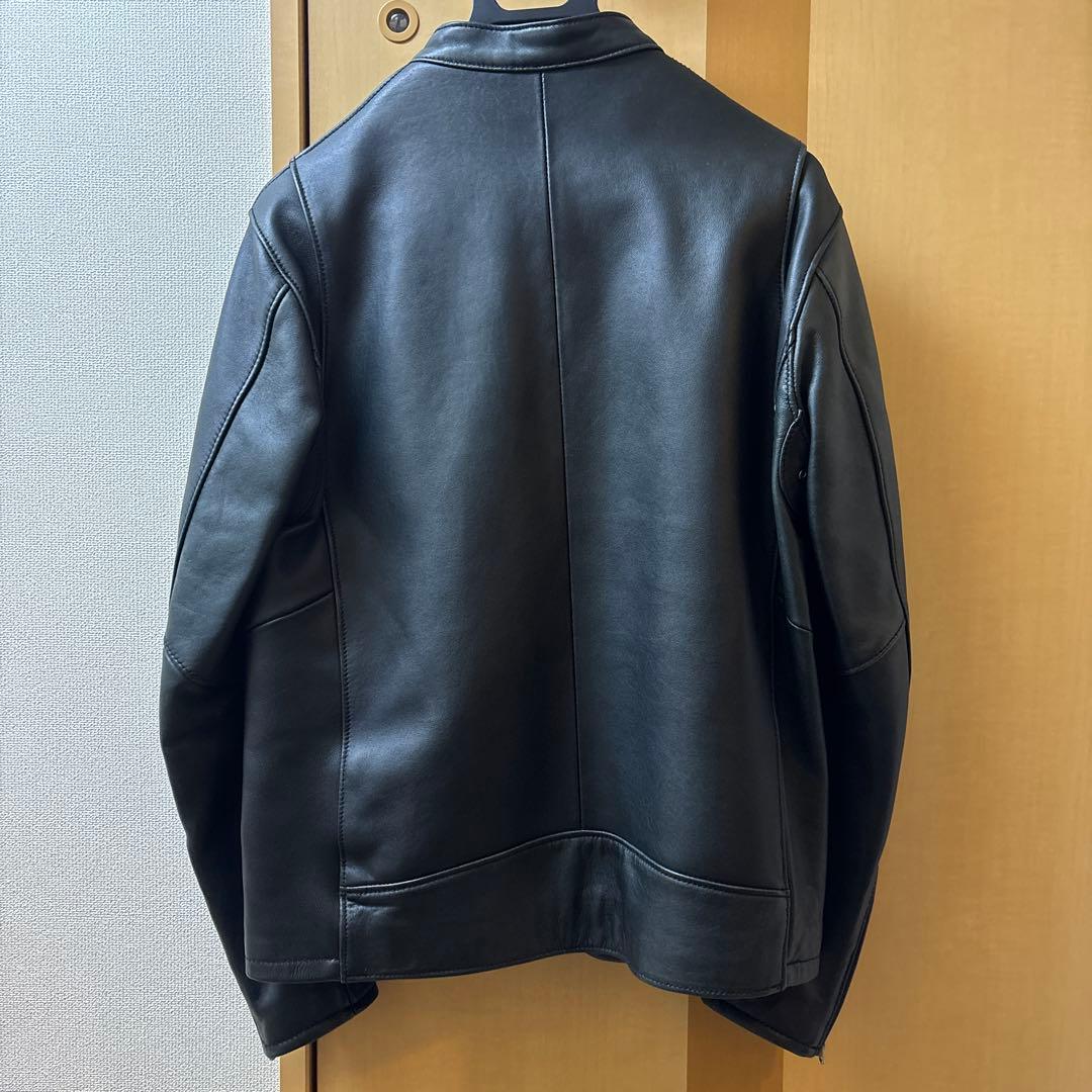 羊革 BEAUTY&YOUTH シングルライダース ブラック XL