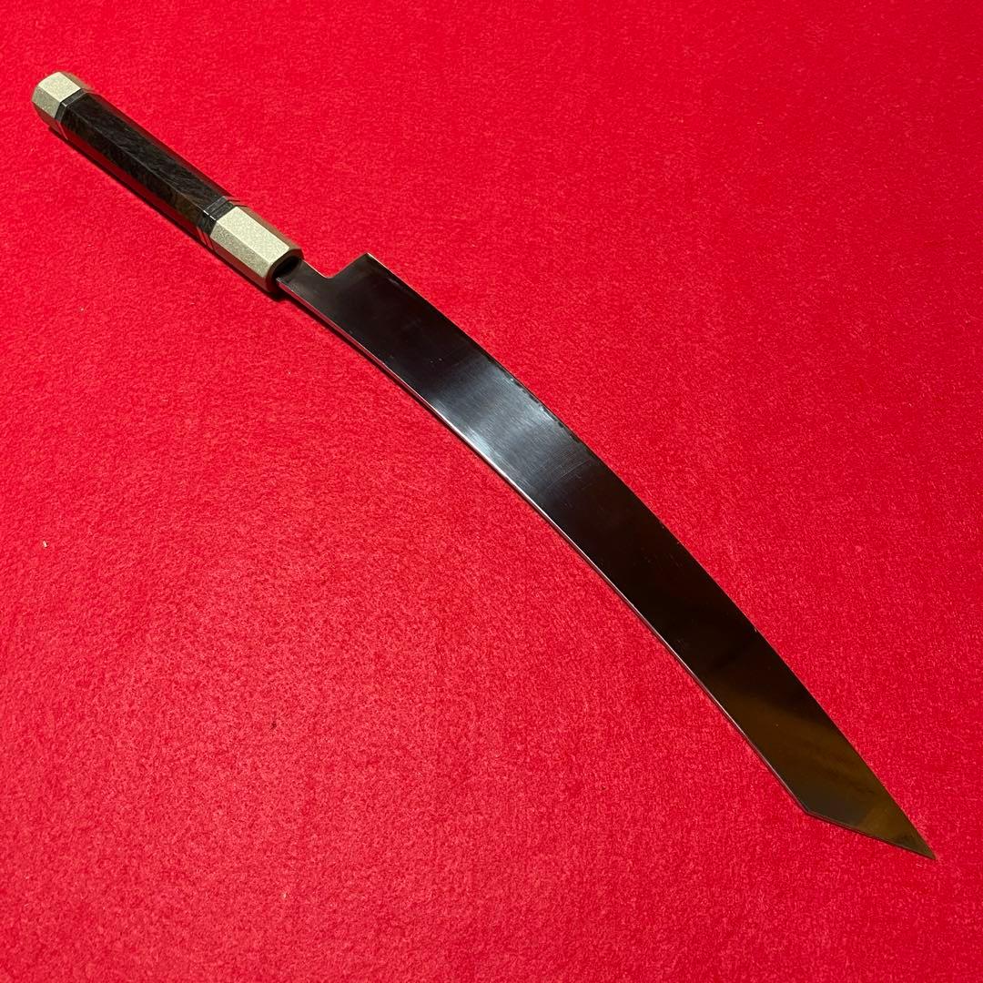 総銀黒檀　尺　鬼反り　一本限定　剣型　VG 鏡面　本焼き