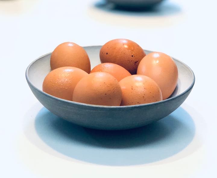 中皿　中鉢　濃いグレーxグレー系白　作家物